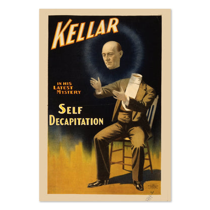Kellar Self Decapitation poster print