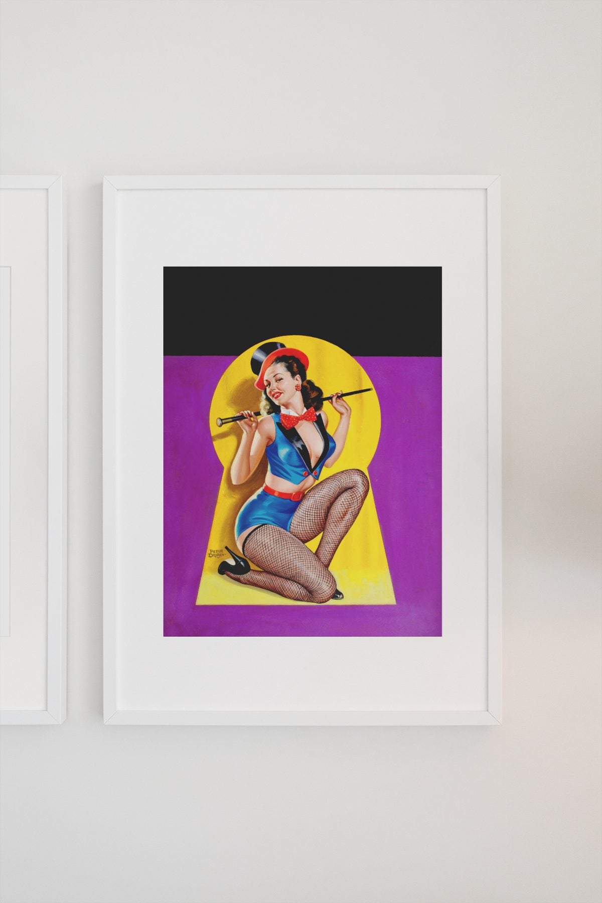 Keyhole Dancer poster on a light wall