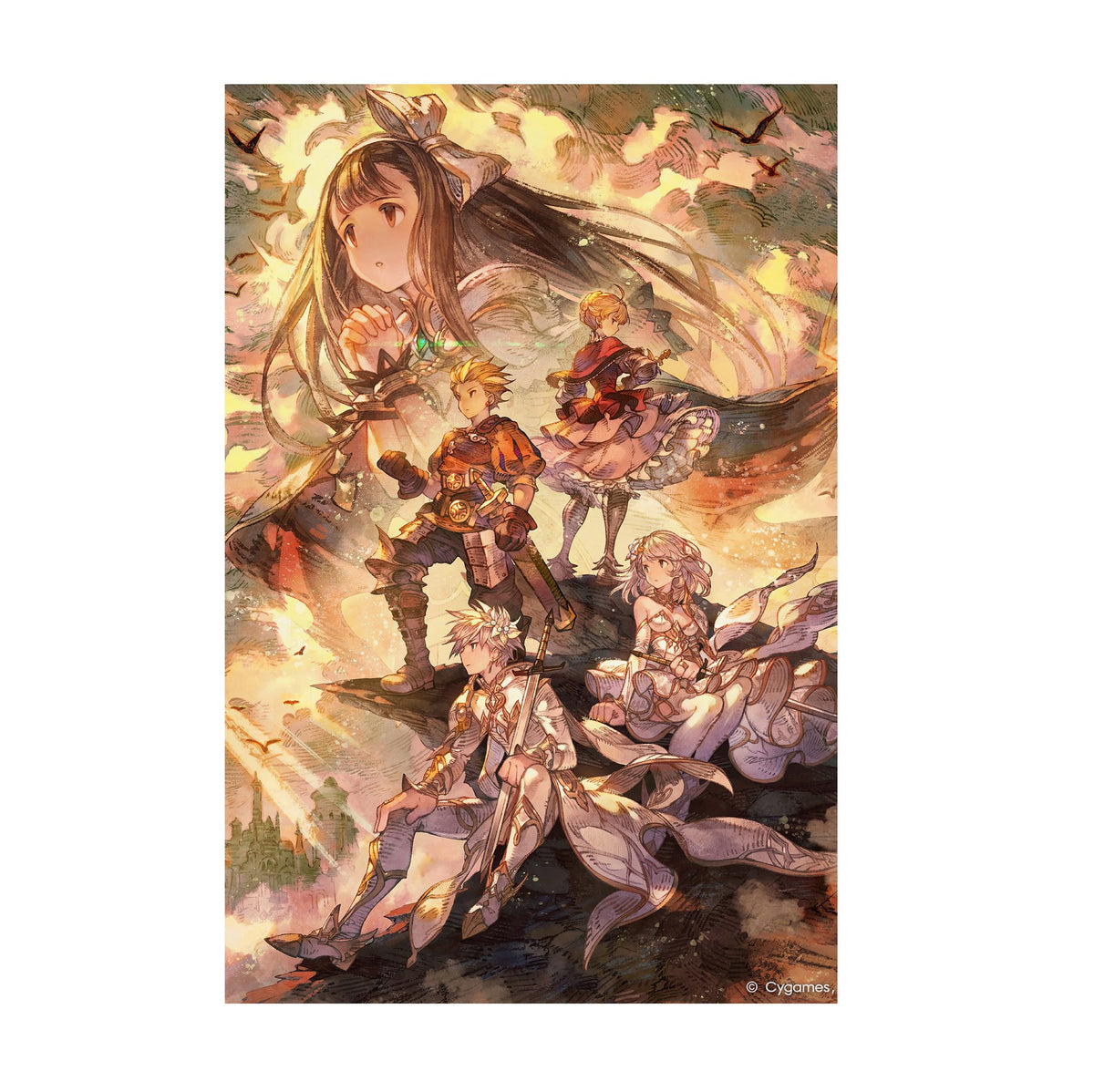 Knights of Glory Illustration Art poster print