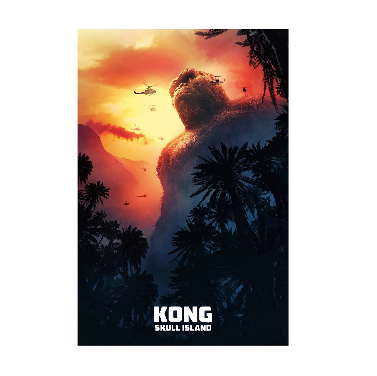 Kong: Skull Island (2017) Movie Key Art poster print