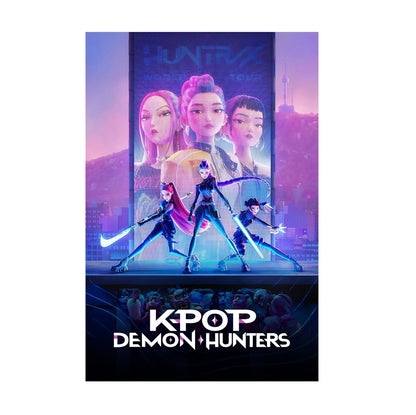 KPop Demon Hunters (2025) Movie Huntrix Key Art poster print