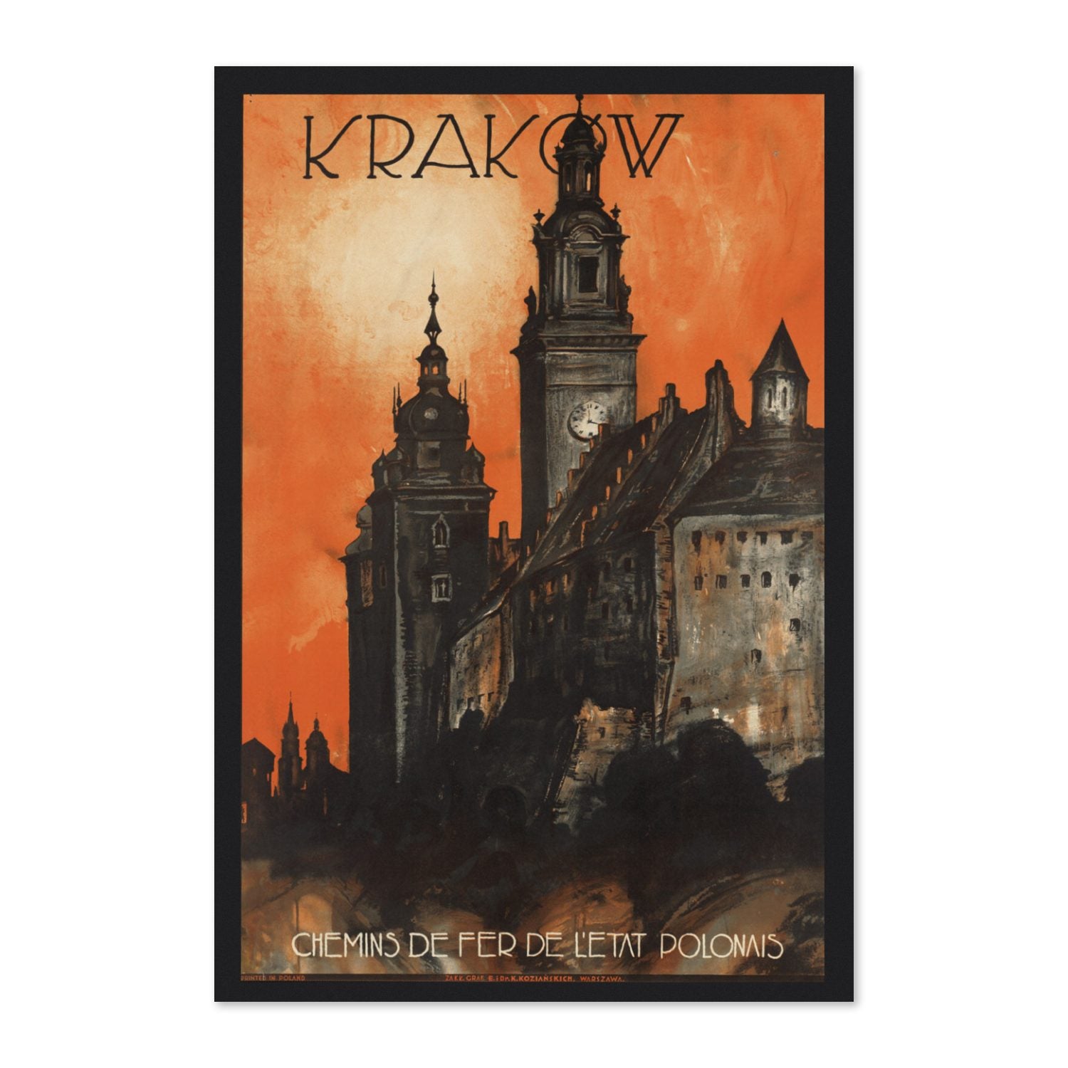 Krakow Poland poster print