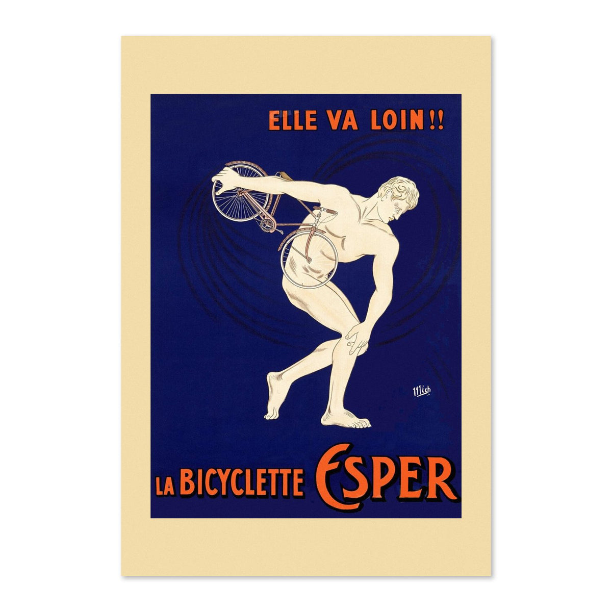 La Bicyclette Esper poster print