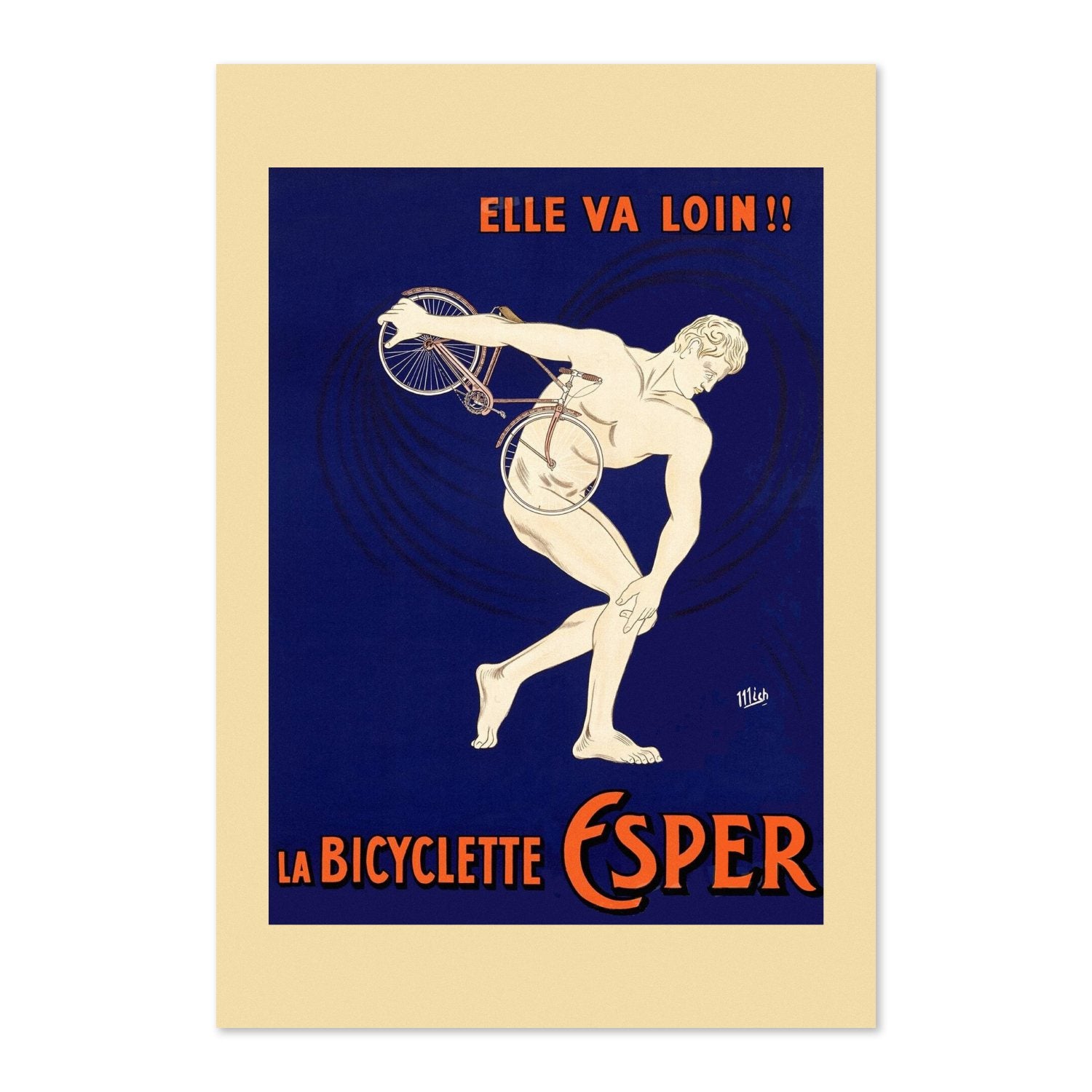 La Bicyclette Esper poster print