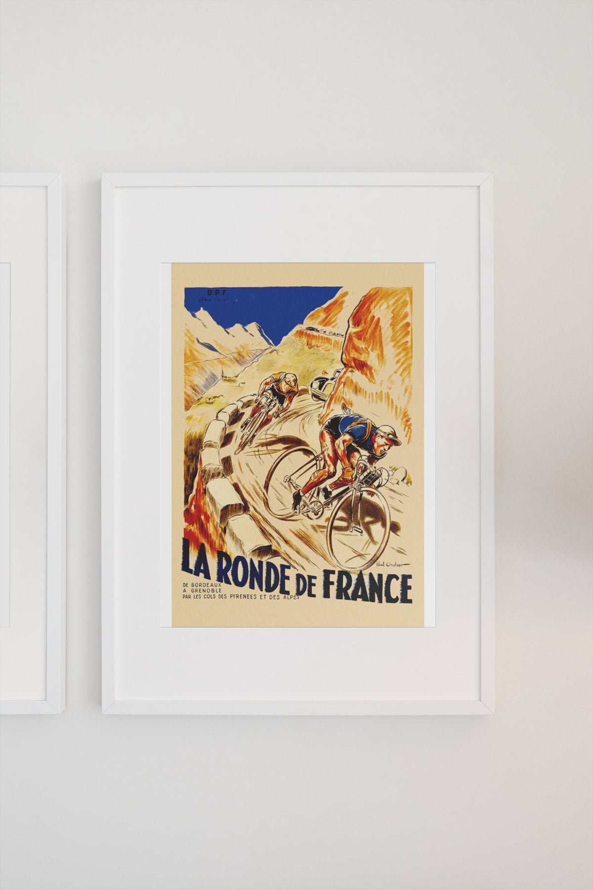 La Ronde de France poster on a light wall