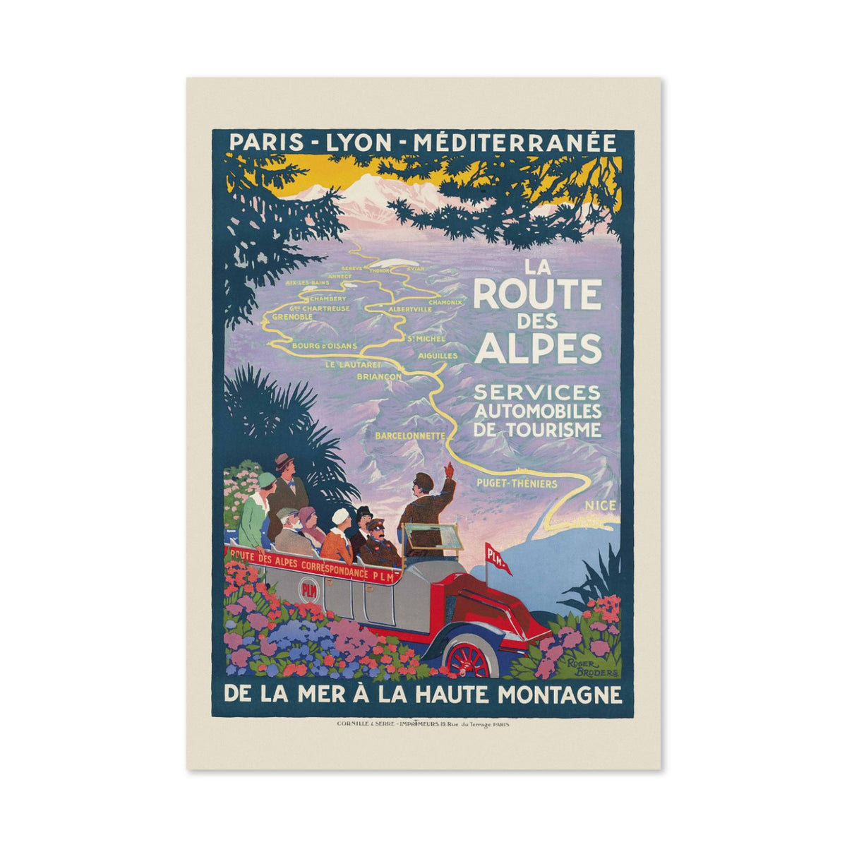 La Route des Alpes poster print