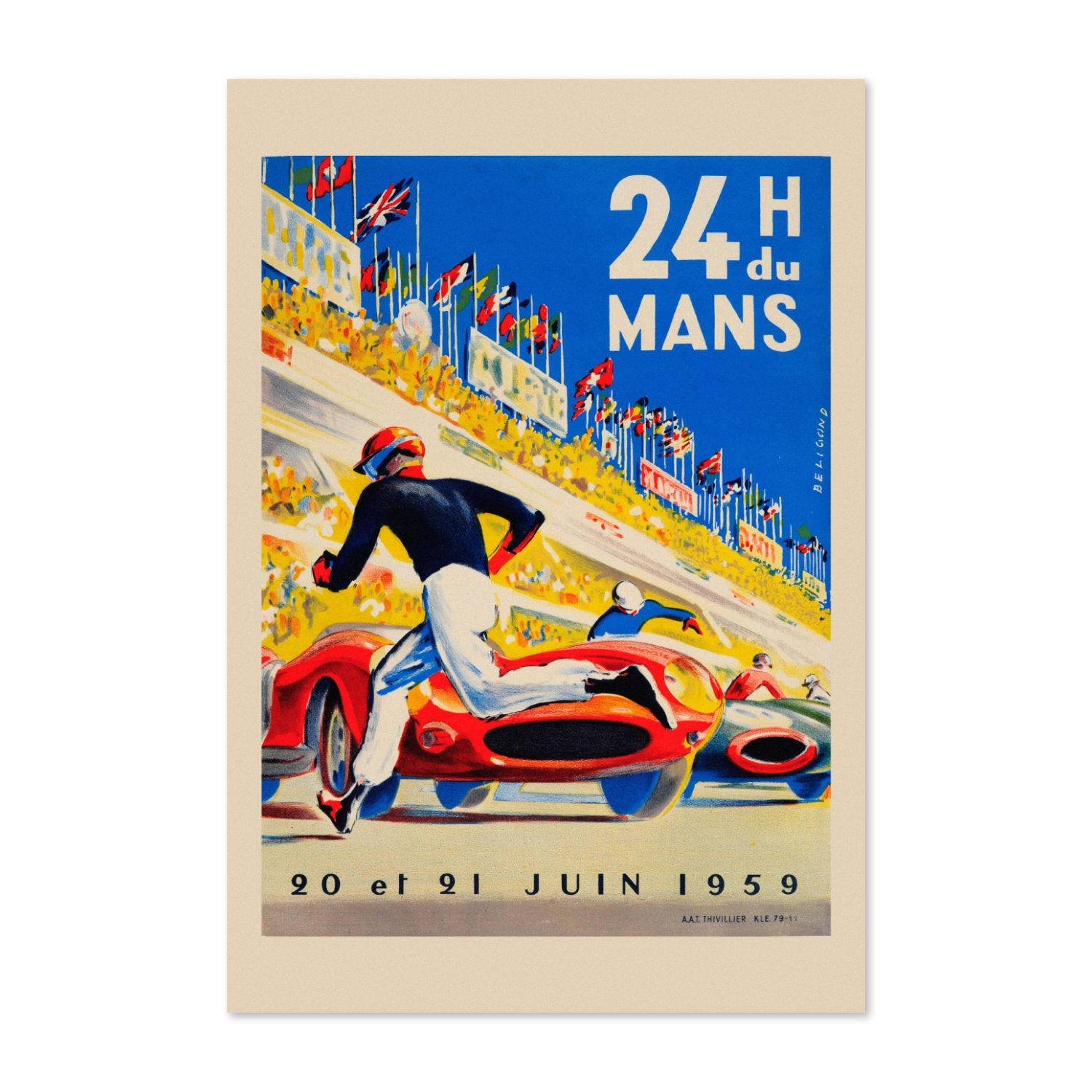 24 Heures du Mans 1959 poster print