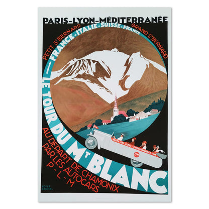 Le Tour du Mont Blanc poster print