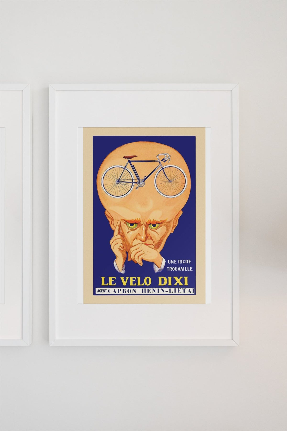 Le Velo Dixi poster on a light wall