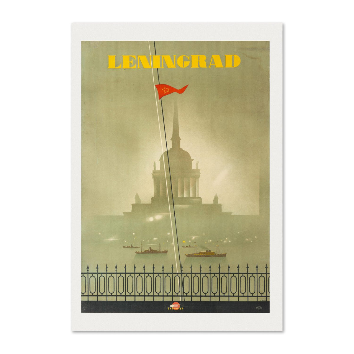 Leningrad St Petersburg poster print