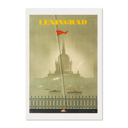 Leningrad St Petersburg poster print