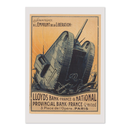 Lloyds Bank Liberation Loan Tank poster print