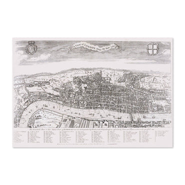 London 1560 Map vintage print