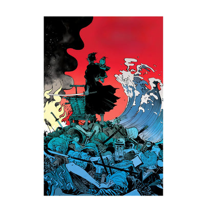 Lone Wolf and Cub: Sword of Vengeance (1972) Ukiyo-e Wave Art poster print
