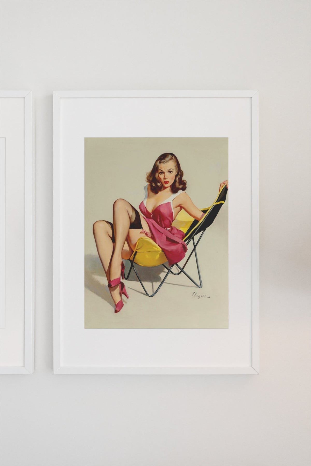 Low Down Feelings by Gil Elvgren, pin-up poster — gallery wall