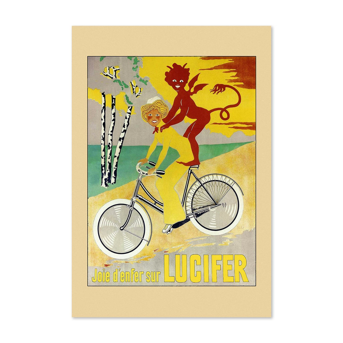 Lucifer Cycles Joie d Enfer poster print