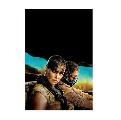 Mad Max: Fury Road (2015) Movie Furiosa and Max Portrait Art poster print