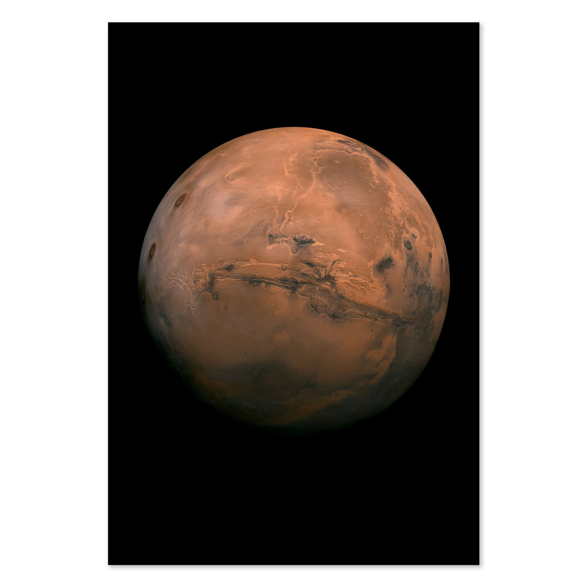 Mars with Valles Marineris poster print
