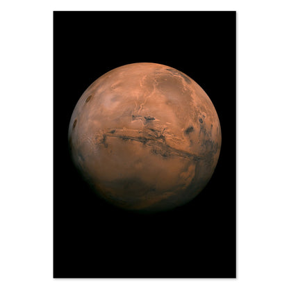 Mars with Valles Marineris poster print