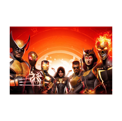 Marvel's Midnight Suns Digital Edition Key Art horizontal poster print