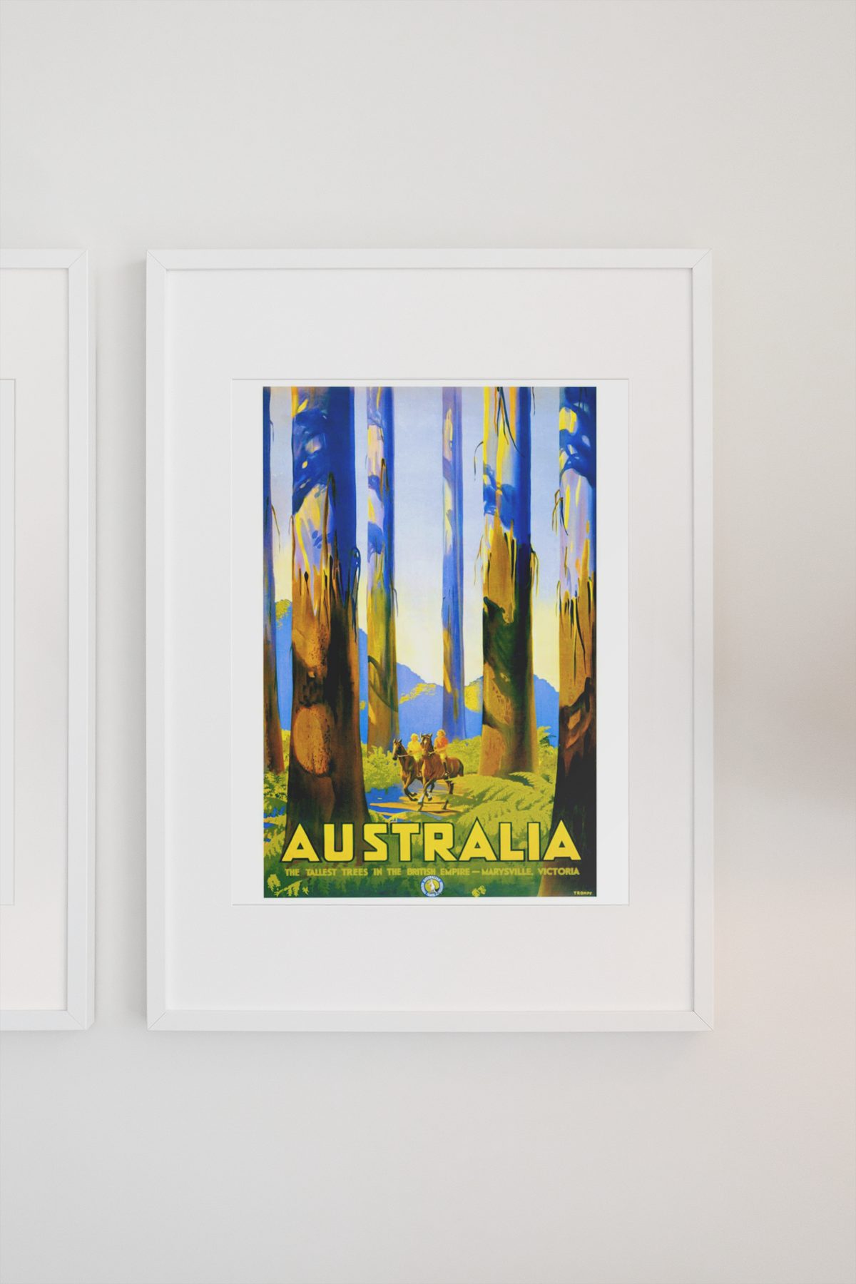 Marysville Australia poster on a light wall