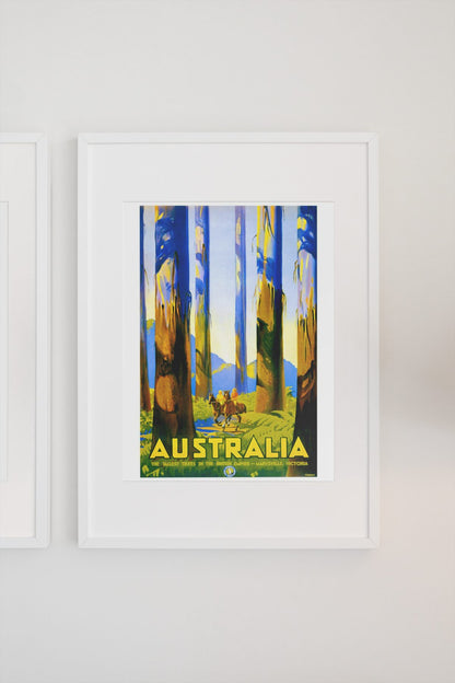 Marysville Australia poster on a light wall