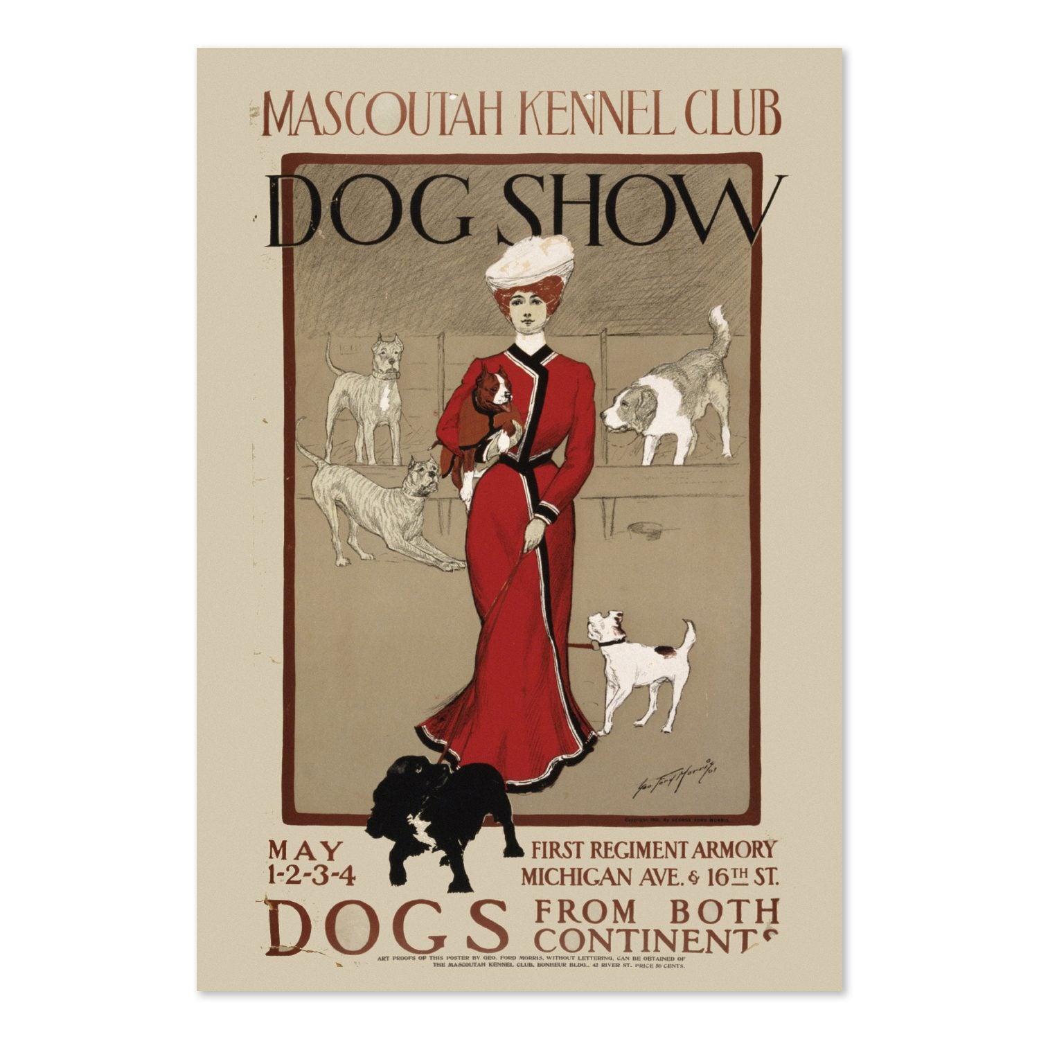 Mascoutah Kennel Club Dog Show poster print