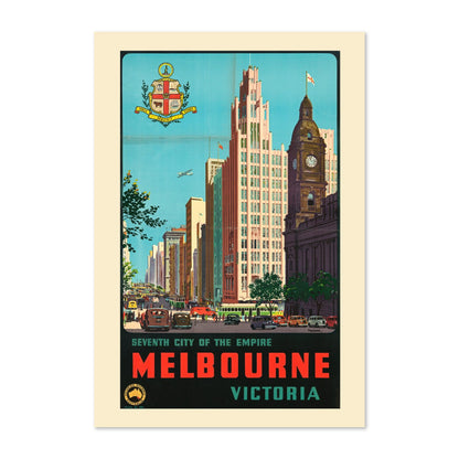 Melbourne Seventh City of the Empire poster print