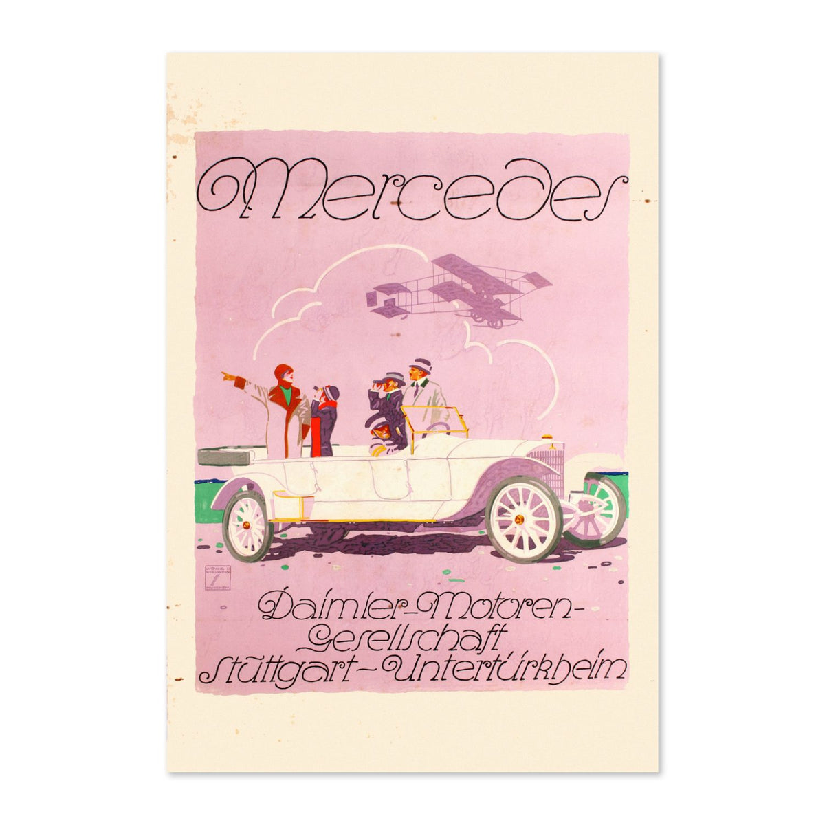 Mercedes Daimler poster print