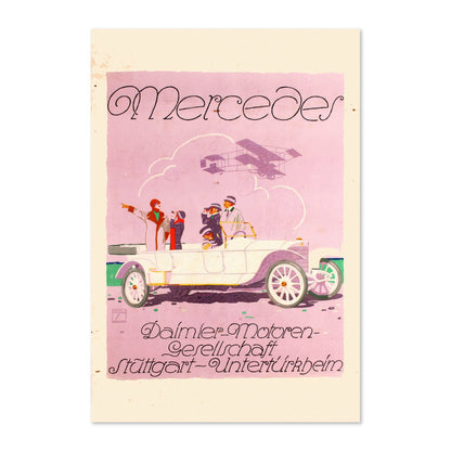 Mercedes Daimler poster print