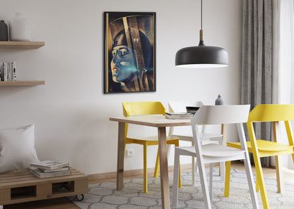 Metropolis poster framed above a dining table