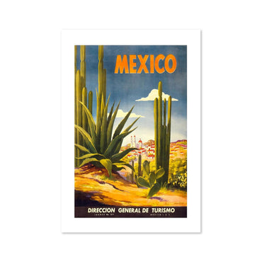 Mexico Agave Cactus poster print