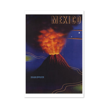 Mexico Paricutin Volcano poster print