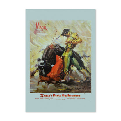 Mexico Bullfighter poster print