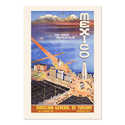 Mexico The Great Metropolis poster print