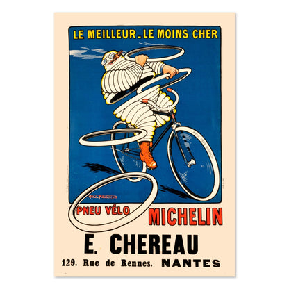Michelin Pneu Velo Chereau poster print