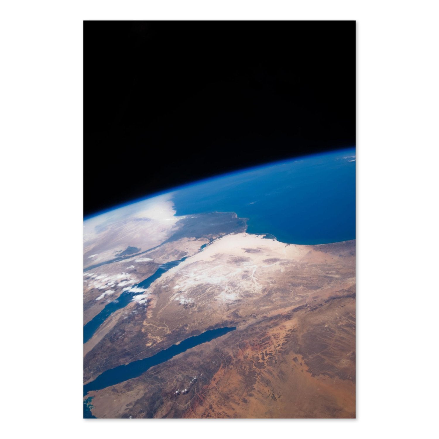 The Middle East seen from space poster print
