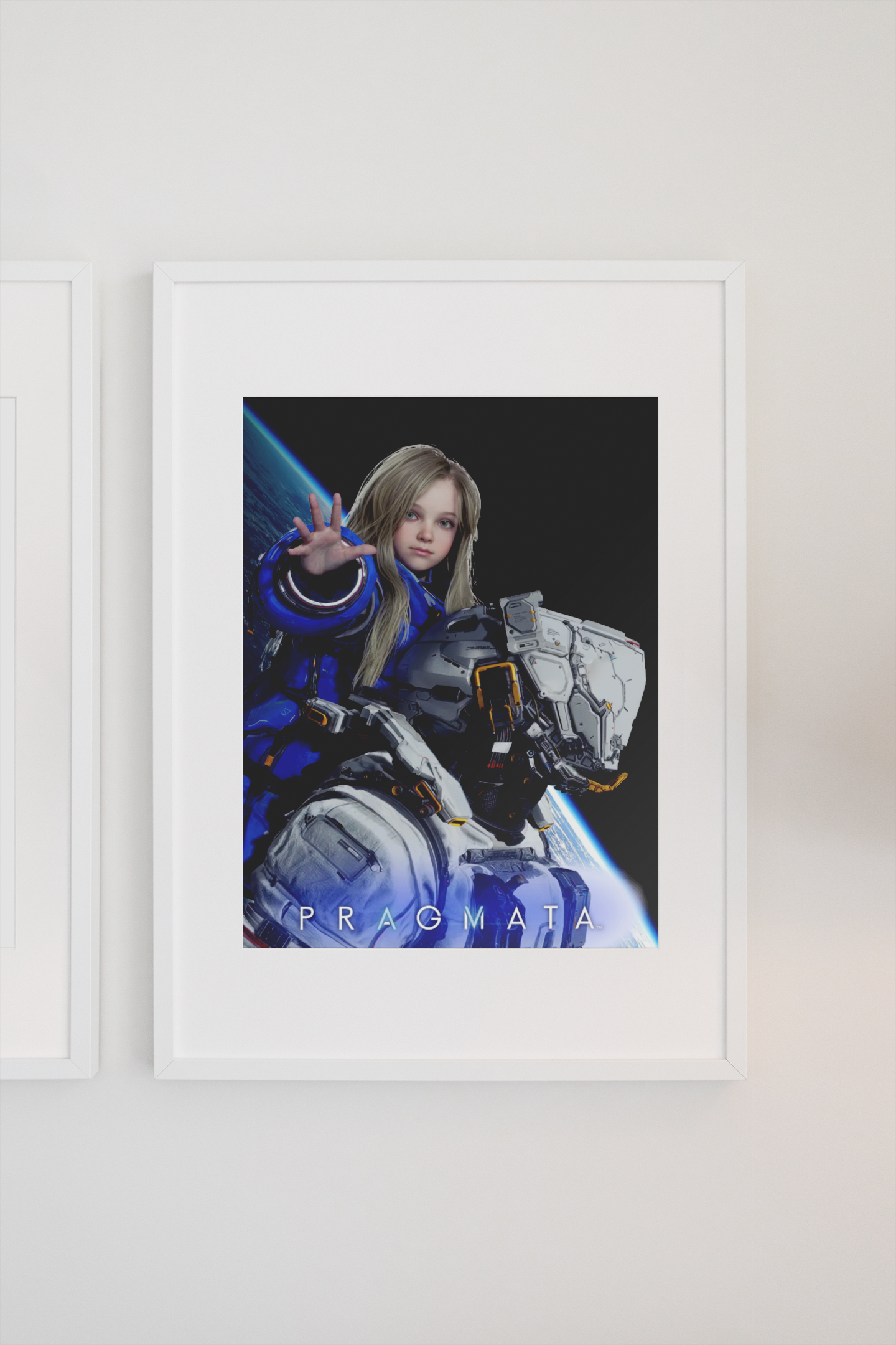 Pragmata Poster — Key Art Print | Sci-Fi Gaming Wall Art