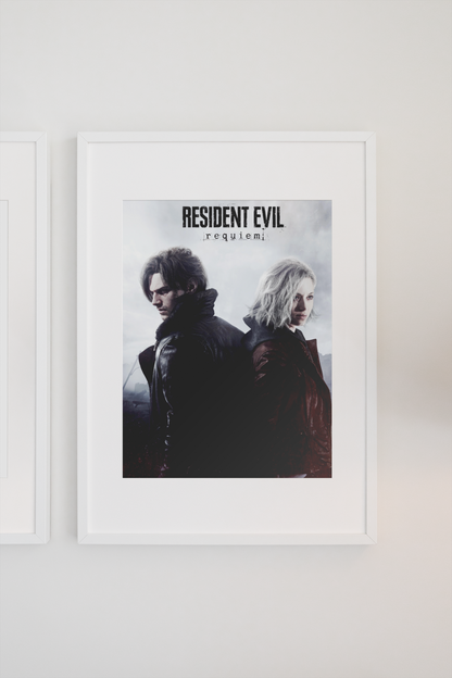 Resident Evil Requiem Poster — Key Art Print | Capcom Survival Horror Gaming Wall Art