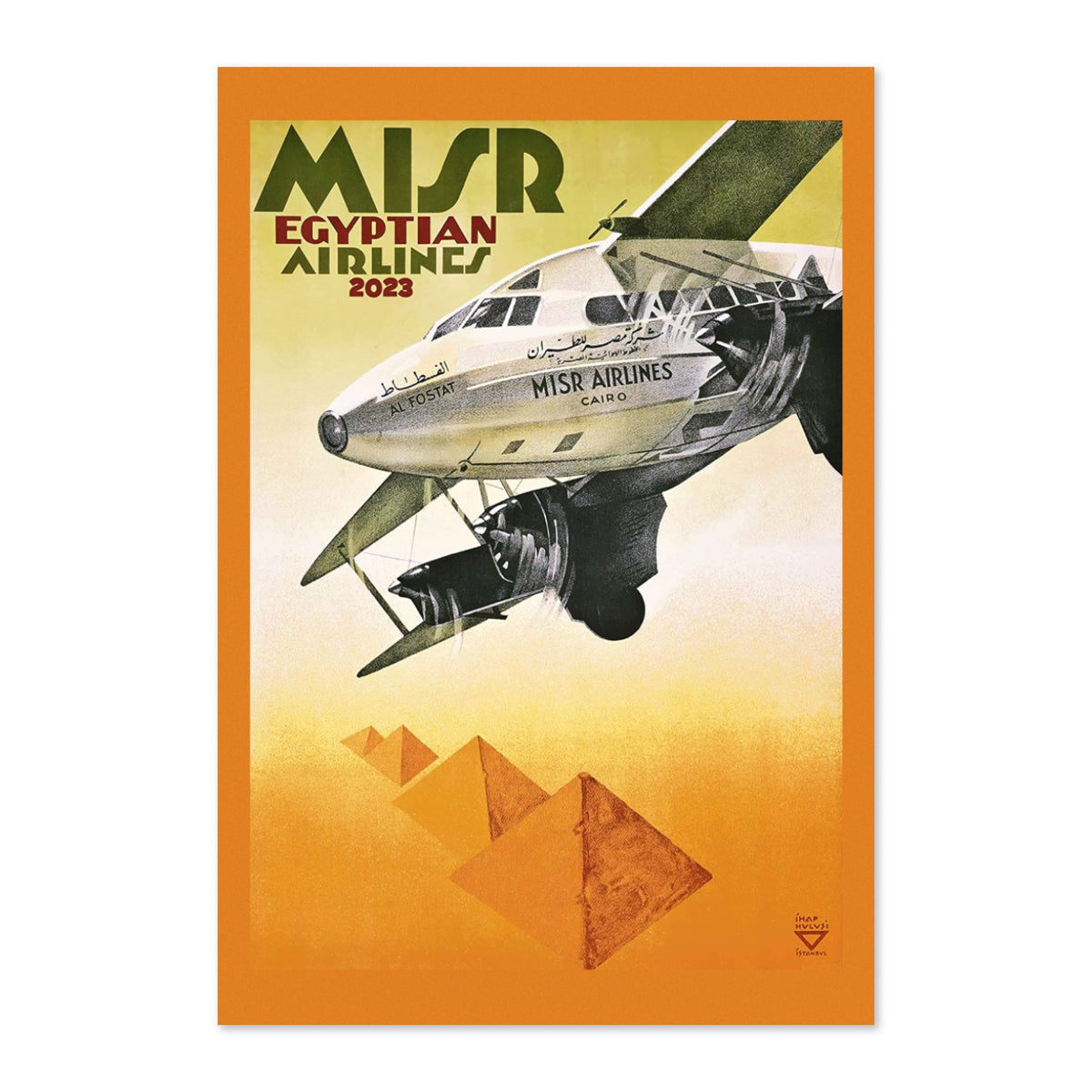 MISR Egyptian Airlines poster print