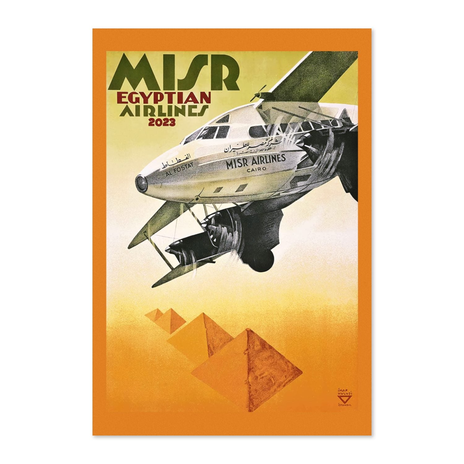 MISR Egyptian Airlines poster print