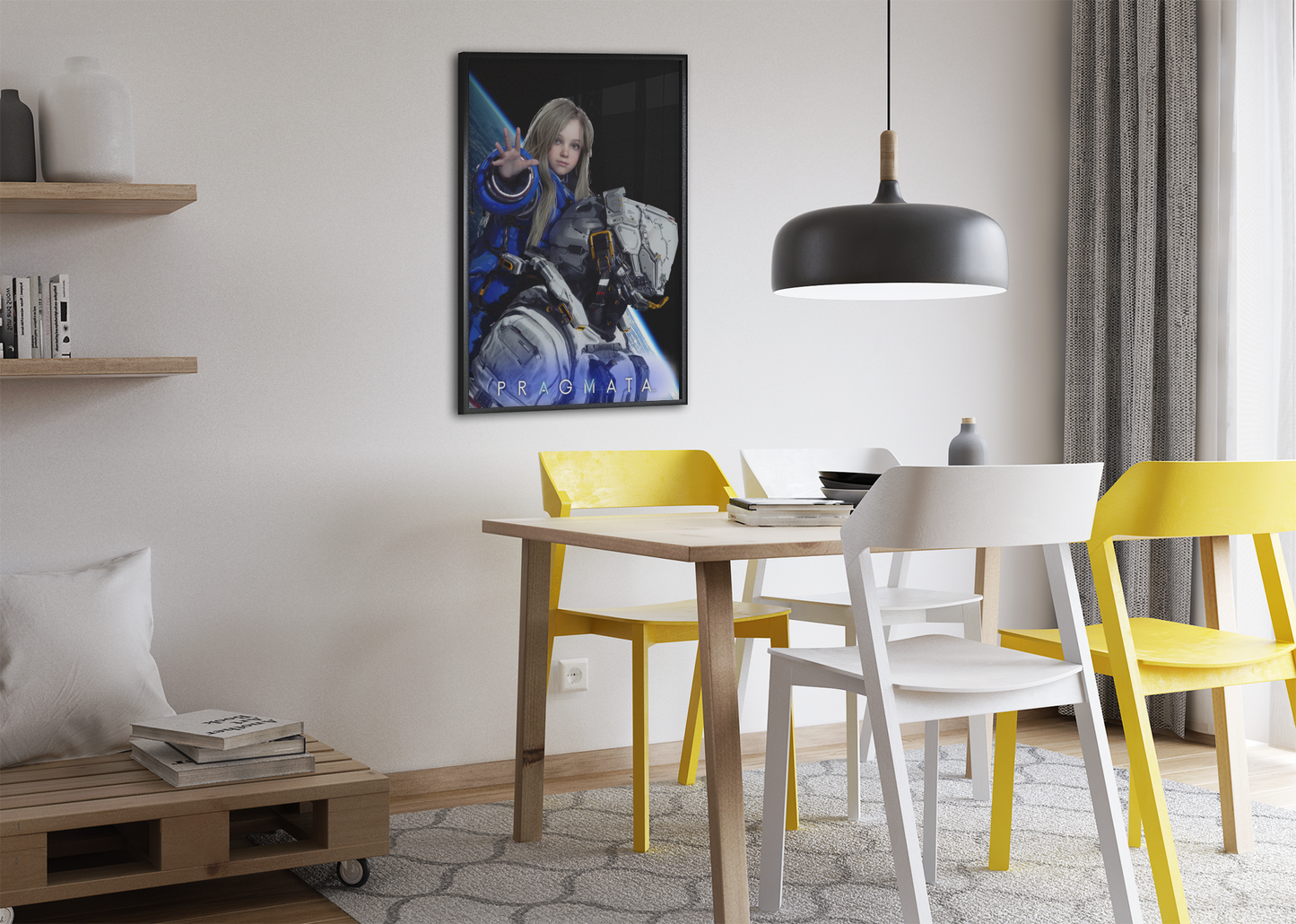 Pragmata Poster — Key Art Print | Sci-Fi Gaming Wall Art
