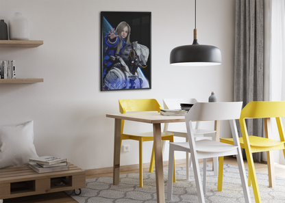 Pragmata Poster — Key Art Print | Sci-Fi Gaming Wall Art