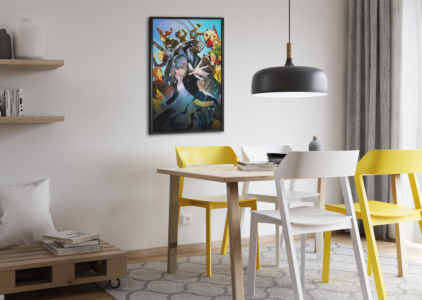 Persona 4 Revival Poster — No Logo Key Art Print | JRPG Anime Wall Art