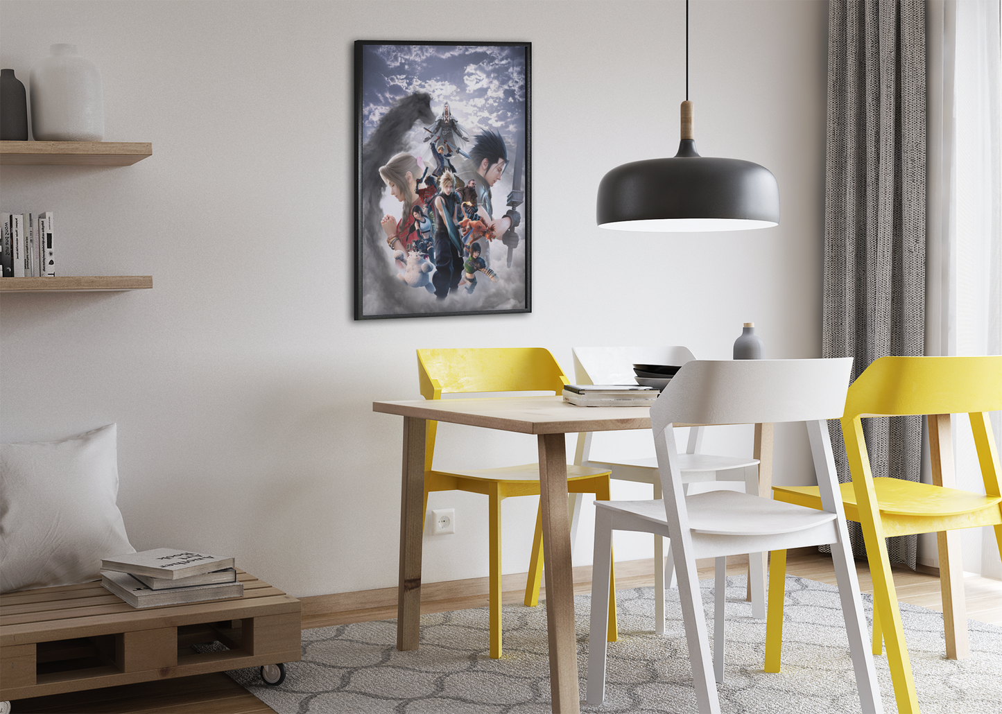 Final Fantasy VII Revelation Poster — Cast Collage Key Art Print | JRPG Wall Art