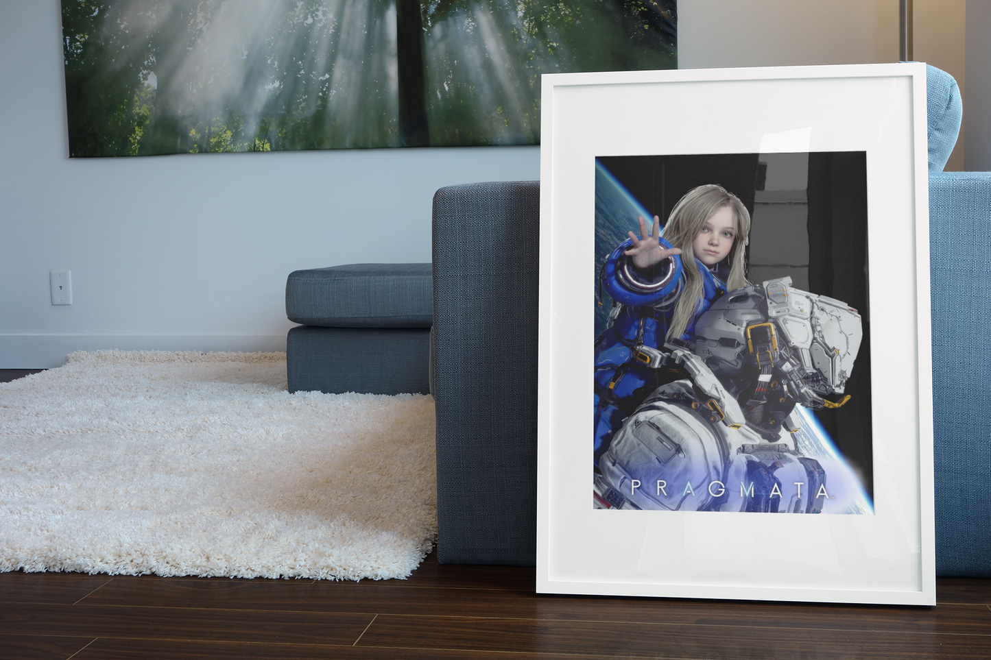 Pragmata Poster — Key Art Print | Sci-Fi Gaming Wall Art