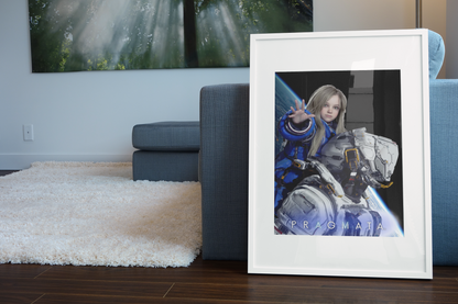 Pragmata Poster — Key Art Print | Sci-Fi Gaming Wall Art
