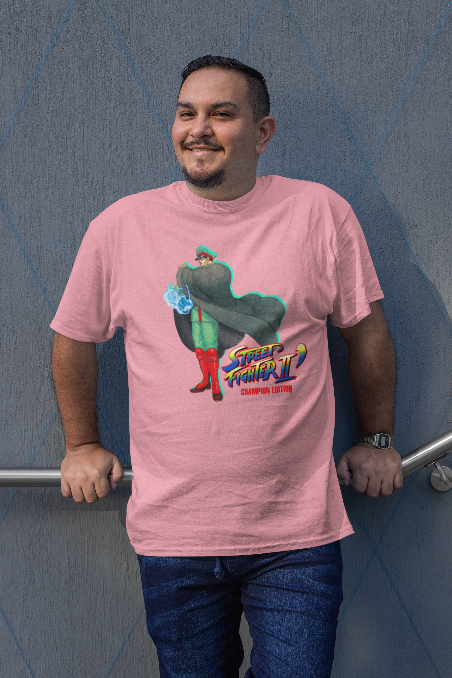 Street Fighter II Champions Edition | M.Bison Vega Key Art Premium Unisex T-shirt
