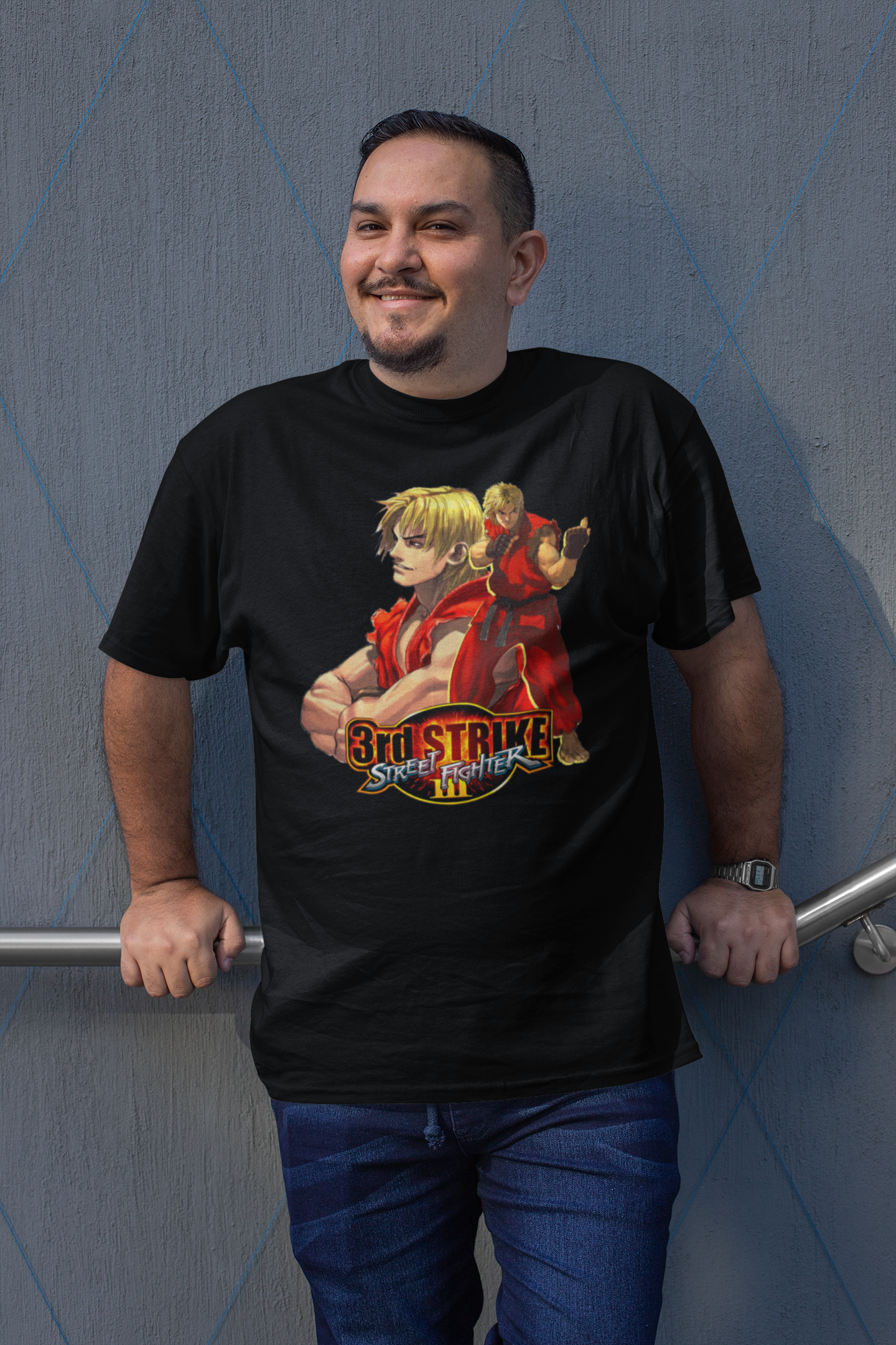 Street Fighter III 3rd Strike | Ken Key Art Premium Unisex T-shirt