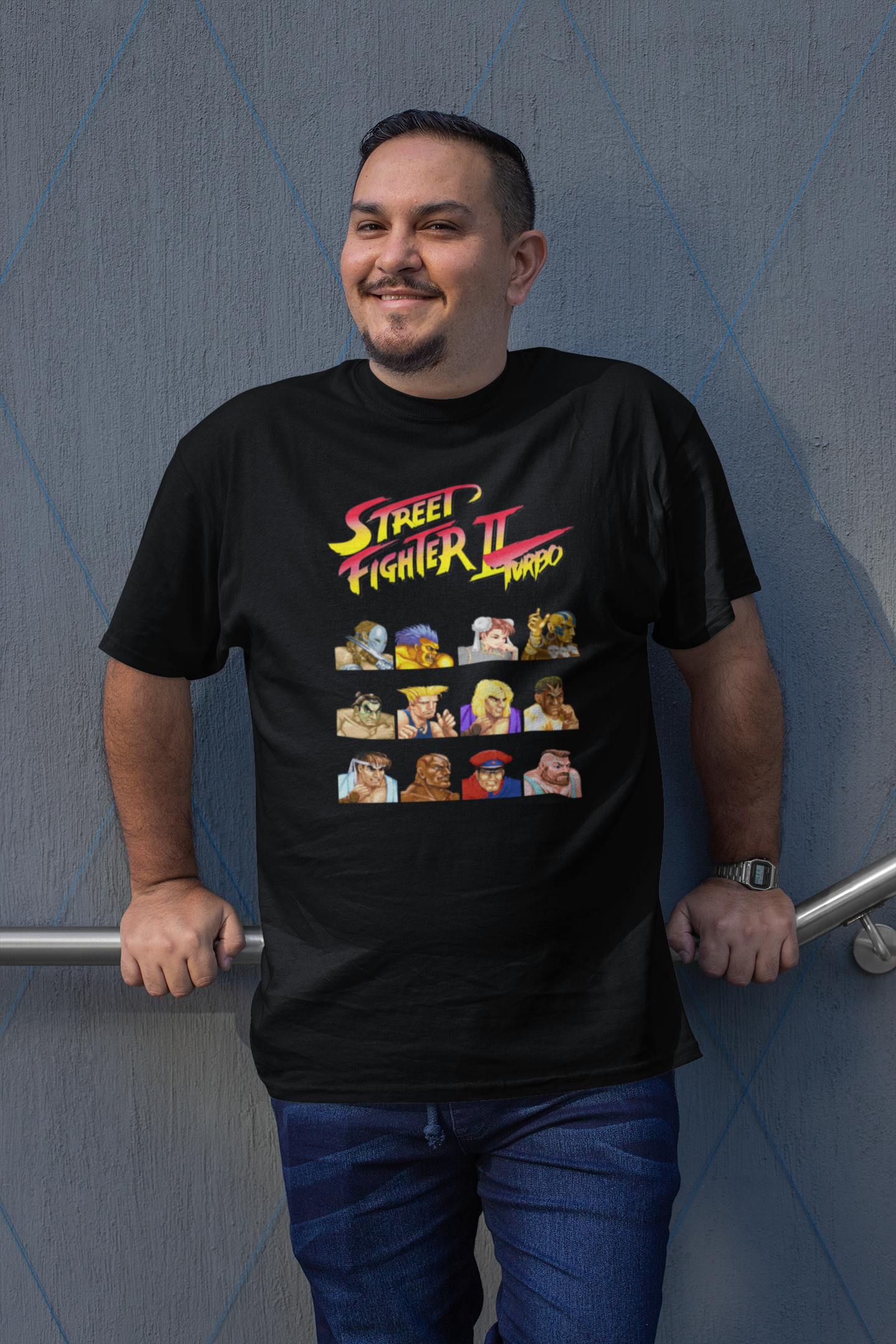Street Fighter II Turbo | Character Select Screen Premium Unisex T-shirt